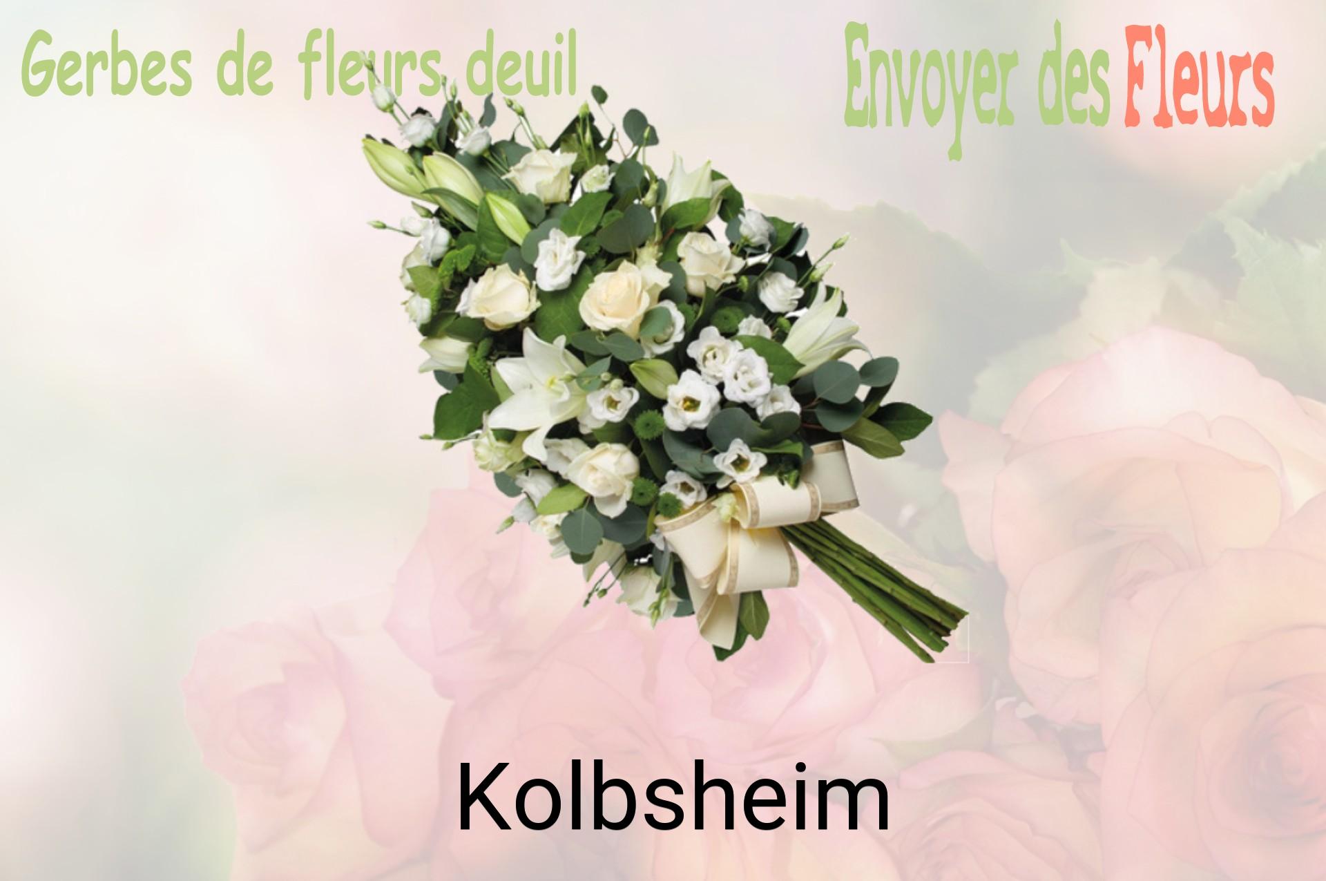 Gerbe de fleurs de deuil livrée à Kolbsheim